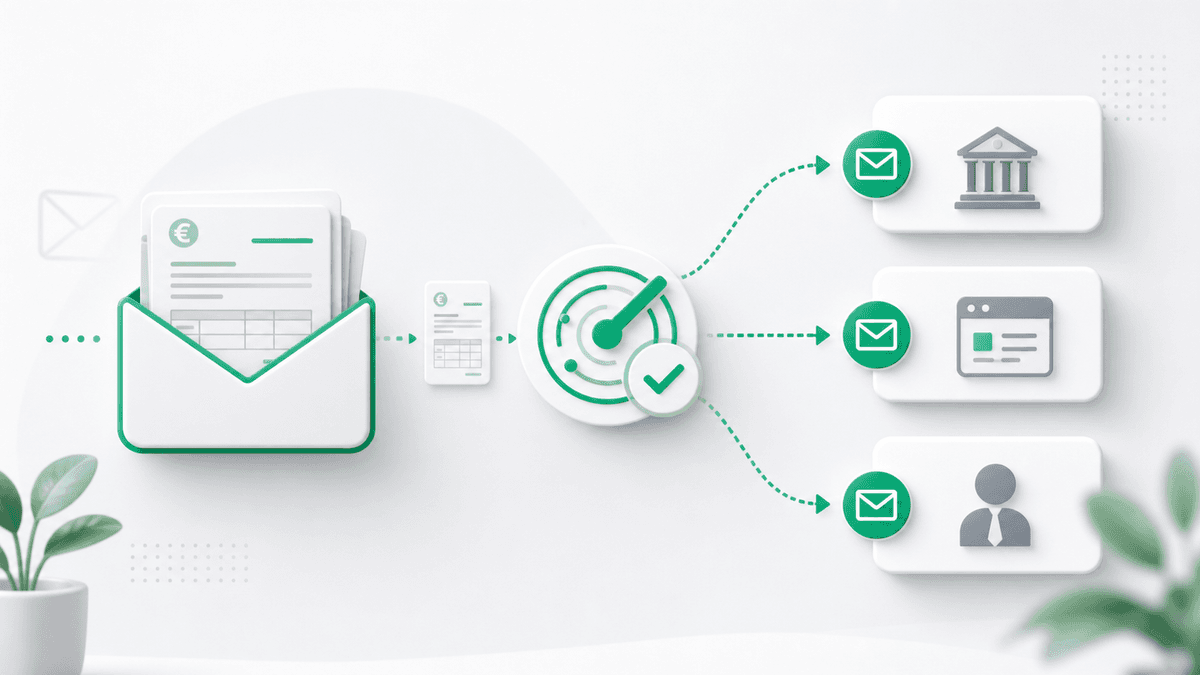 DATEV, sevdesk & Agenda: E-Mail-Rechnungen automatisch weiterleiten